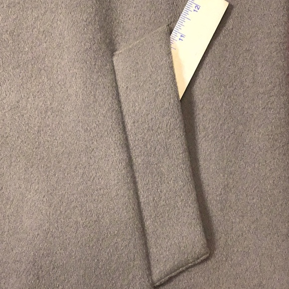 🖤 LARRY LEVINE Tan 💯% Wool Black Velvet Collar Single Breasted Dress Coat - Picture 8 of 14